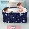 thumbnail image 3 of Portable Bathtub,  Large Space Full Body Relaxing Folding Soaking Bath Tub PVC  for Shower Stall Type 2, 3 of 7
