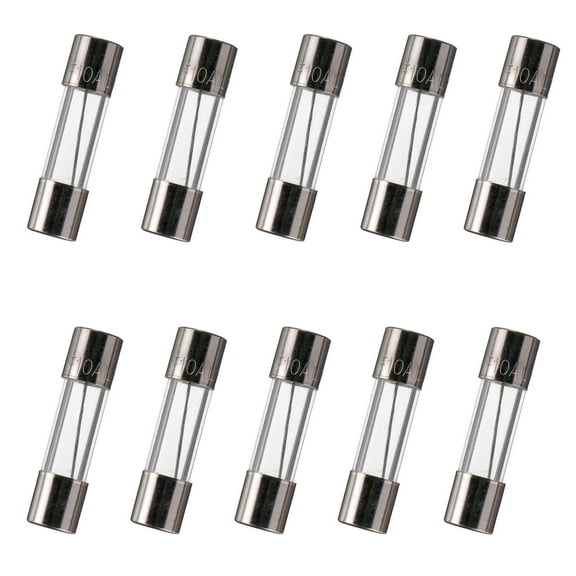 5x20 mm 10A 10 amp 125V 125 Volt 0.2x0.78 Inch F10AL125V Fast-Blow Glass Fuses(Pack of 10 Pcs)