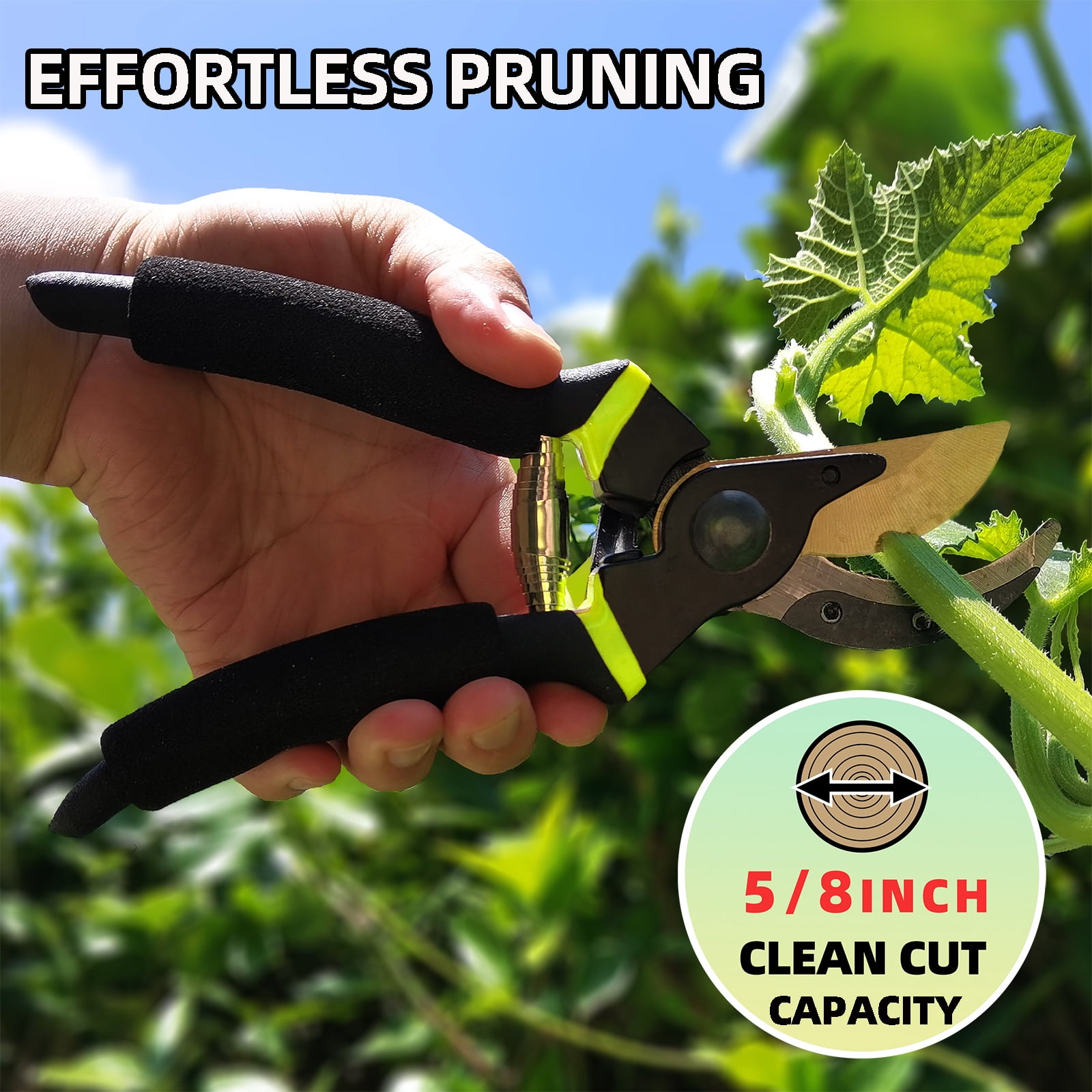 YARTTING Loppers Hedge Clippers & Pruners Shears, 3PCS Garden Tool Combo Set, Branch Cutter Tree Trimmer & Shrub Care Kit for Yard, Lawn & Garden