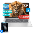 thumbnail image 1 of HP 17 Core 5 120u 16gb Ram 1tb Ssd Pantalla Tactil Hd+ 1600 Px X 900 Px 17.3 Laptop Gamer Cn4153 Incluye Windows Instalado Con Regalo, 1 of 4