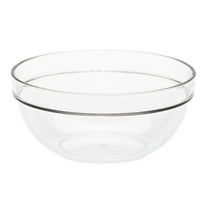 OUNONA Reusable PC Material Salad Bowl for Home with Large Opening and Deep .5 Inches