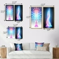 thumbnail image 4 of Designart "Light Expansion Abstracted Consciousness" Abstract Shapes Framed Wall Art Set Of 2 - Transitional Blue Gallery Wall Frame Set For Home Decor, 4 of 6