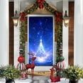 thumbnail image 4 of Reusable Christmas Door Cover – Holiday Scene Door Curtain Drapery, Washable Banner Backdrops for Front Door or Entryway Easy Install Winter Decor, 4 of 5