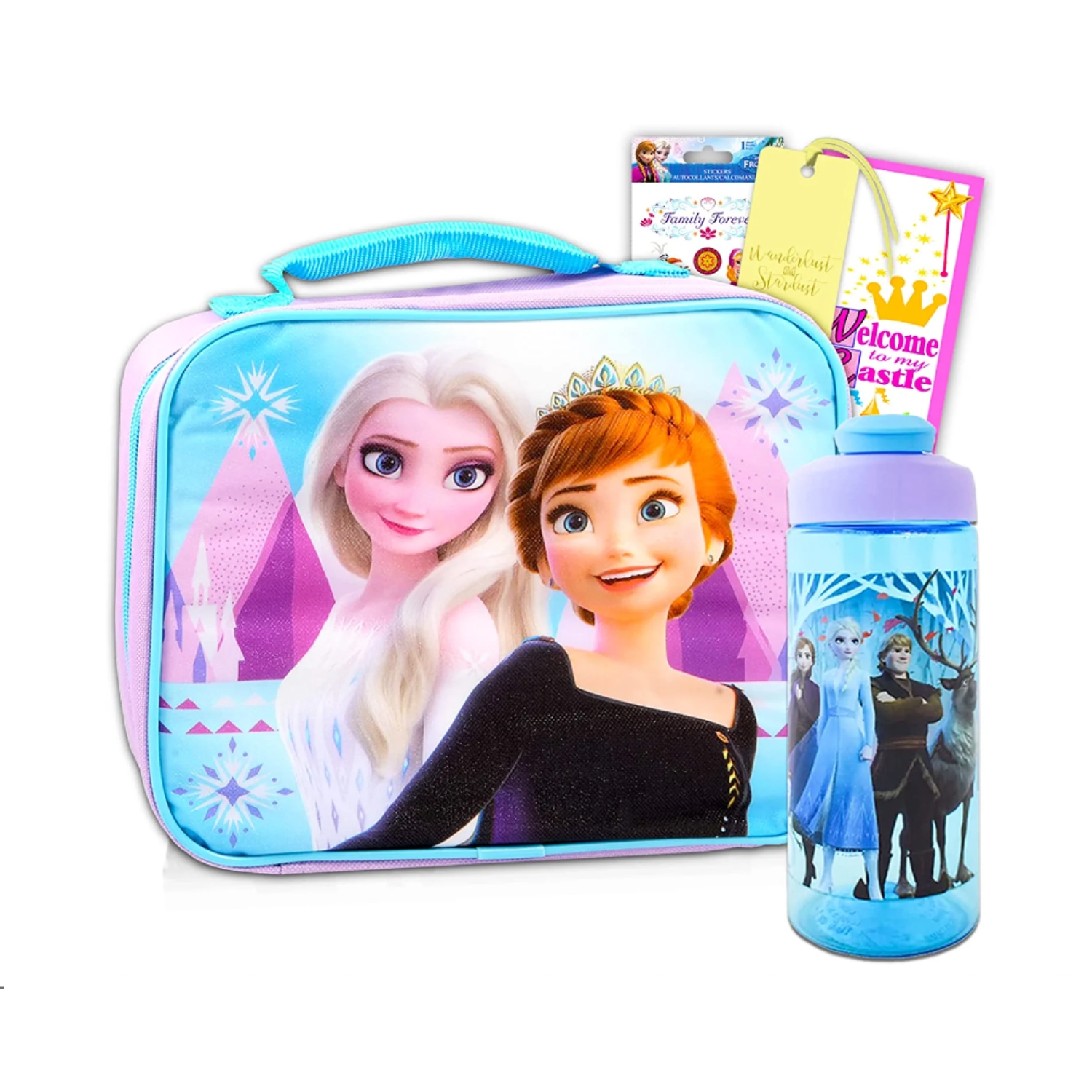 Walt Disney Studio Disney Frozen Lunch Bag Bundle For Girls, Kids Frozen Lunch Box Set