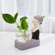 thumbnail image 4 of Estatuilla de moderna para chica, decoración de estatua LED, ornamento con terrarios de extraíble, Bombilla, terrarios de aire - Negro Sunnimix Terrario de plantador de escritorio, 4 of 7