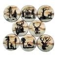 thumbnail image 1 of Twisted R Design Woodland Kitchen Cabinet Knobs, Decorative Deer Drawer Pulls, Rustic Animal Cabinet Handles, Set of 8 Dresser Knobs for Bathroom, Bedroom or Drawer Knobs, 1 of 5