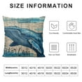 thumbnail image 5 of FUMJ Sea Animals Decorative Pillowcases Coastal Ocean Theme Throw Pillow Covers Whale Nautical Summer Beach House Cushion Covers for Porch Couch Sofa, 5 of 5