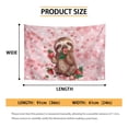 thumbnail image 6 of SEANATIVE Strawberry Sloth Wall Tapestry for Bedroom Small Tapestry for Living Room Pink Wall Hanging Tapestry Decorative Mini Dorm Room Tapestry Small Wall Hanging Tapestry, 6 of 6