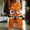 A154 Orange, variant on Xdegoge Novelty Pajama Pants for Men 3D Angry Face Graphic Print Lounge Bottoms Drawstring Waist Relaxed Fit Sweatpants Comfy Casual Home Sleep Everyday