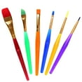 thumbnail image 3 of Sparsain Pack Kids Paint Brushes Assorted Sizes Colorful Artist Brush Set for Beginner Painting Practice, 3 of 5
