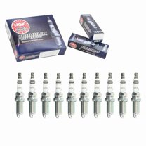10 pc NGK 6619 Iridium IX Spark Plugs for 12565996 4704 5344 5618 9613 9615 9775 BY481-LFR6A FR7N1133X IKH20 IKH20TT MZ602091 SAB330NG4611 VKH20 Ignition Wire Secondary