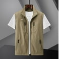thumbnail image 3 of Chaleco de secado rápido para exteriores, ropa de trabajo fina con múltiples bolsillos para primavera, verano y otoño, chaleco de talla grande, 3 of 6