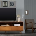 thumbnail image 5 of Walker Edison Modern Boho Wood 3 Drawer 70” TV Stand, Caramel, 5 of 17