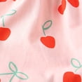 thumbnail image 7 of XAOFW Girls Dresses Cherry Print Long Sleeves Round Neck Gown Autumn Winter Toddler Kids Soft Cozy Casual Daily Wear Sundress, 7 of 7