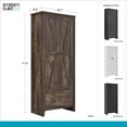 thumbnail image 4 of Systembuild Evolution Farmington 30" Wide Storage Cabinet, Smokehouse, 4 of 6