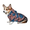 thumbnail image 7 of Fotbe Tropical Leaves Print Small Dog Sweater Hoodies Pet Grey Hooded Soft Fleece Sweatshirts with Pocket Fall Winter Puppy Cat Sweaters Warm Clothes-Small, 7 of 7