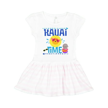 

Inktastic Kauai Time Hawaii Vacation Gift Toddler Girl Dress