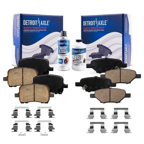 Detroit Axle - 6pc Front and Rear Ceramic Brake Pads for Chevrolet Malibu Pontiac G6 Saturn Aura