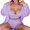 Violet, variante sur Innerwin Ensembles de Cardigan à Capuche en Molleton Ensemble de Shorts pour Femmes Haut Court de Maison Duveteux Tenue 3 Pcs Violet TG