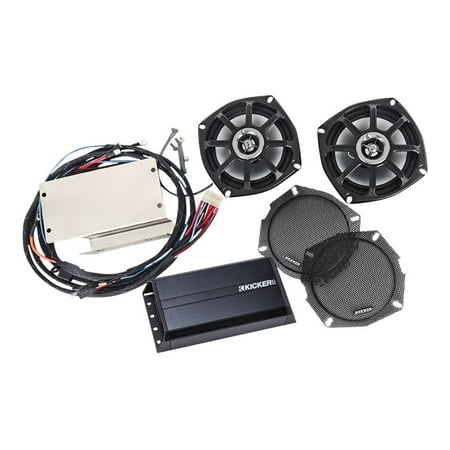 Kicker FKAVV09 Klock Werks Fit Kit Front Speaker/Amplifier Upgrade Kit for 09 & Up Kawasaki Voyager and 11 & Up Vaquero