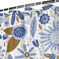 thumbnail image 3 of Waterproof Garden Plants Classic Design Shower Curtain 72x72 Inch Boho Style Polyester Unique Shower Curtain for Bathroom Hotel Home Decor with 12 Plastic Hooks, 3 of 5