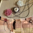 thumbnail image 2 of Adjustable Velvets Handmade Black Flower Fashion Retro Elegant Exquisite β< ✔ η❤ U4D9, 2 of 8