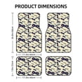 thumbnail image 3 of Uemuo Car Floor Mats - Game Controller Pattern Carpet Floor Mats for Cars, Auto Accessories Front & Rear Car Floor Foot Mat Sets of 4 Pieces, 3 of 6
