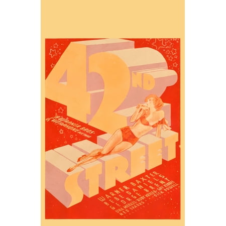 42Nd St Movie Poster Reprint 27inx40in for any room 27x40 Multi-Color Square Adults Z Posters
