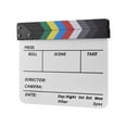 thumbnail image 4 of [Cantilla de Película] Tablero de Claqueta de Director Acrílico de Con Rotulador y Borrador Rayas Blancas y Negras, 4 of 7