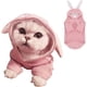 thumbnail image 1 of Sudadera con capucha para mascotas, traje de gato y conejo con orejas de conejo, sudadera bonita, suéter de punto para cachorros de primavera y otoño, prendas de punto suaves para gatitos Adepaton WRMH-938-1, 1 of 5