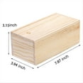 thumbnail image 3 of Paquete 4 Cajas Almacenamiento Madera Sin Terminar con Tapa Deslizante,Estuche para Recuerdos Vintage,Contenedor para Tarjetas,Caja de Regalo Pequeña para Pasatiempos Artísticos, 3 of 5