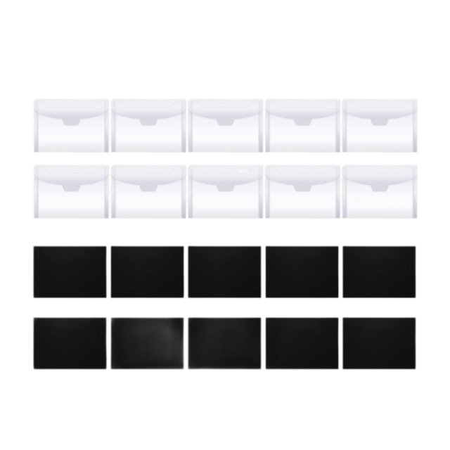 Hojas Magnéticas de Goma con Bolsas de Almacenamiento Transparentes, Pegatinas de Plantilla, Cubierta, Troqueles de Corte de 0,5 Mm, Bolsa de Almacena 10 hojas