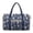 Blue Turtles & Flower, variant on Blue Turtles & Flower Pattern Large Travel Duffel Bags Unisex Casual Weekender for College Student with Luggage Handle Strap & Quilting Design