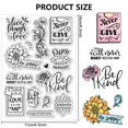 thumbnail image 2 of Custom PVC Plastic Clear Stamps for Cards Making Word 160x110mm, 2 of 8