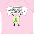 thumbnail image 4 of Inktastic I Support Mental Health Awareness green ribbon Boys or Girls Baby Bodysuit, 4 of 5