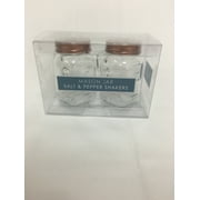 Olde Thompson Clear Mason Jar Salt and Pepper Shaker Set with Copper Lids, Unfilled
