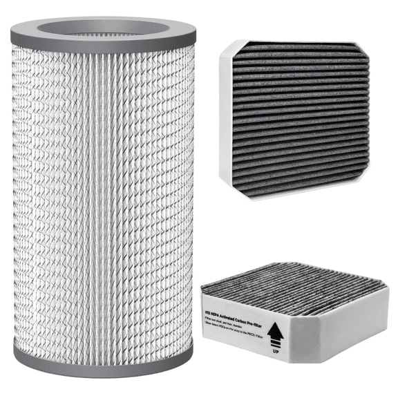 3 Pack PECO Replacement Filters Compatible with Molekule Air Purifier, Include 1 Pack PECO-Filter and 2 Pack Pre-Filter