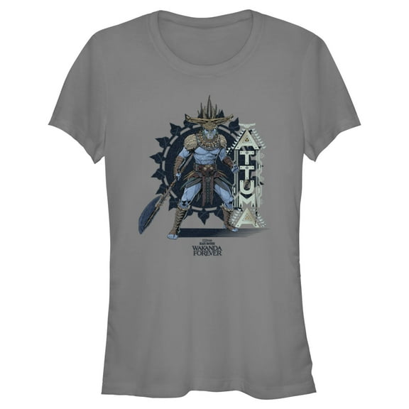 Junior's Black Panther: Wakanda Forever Attuma Portrait Graphic Tee Charcoal 2X Large