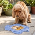 thumbnail image 5 of Fish Shaped Silicone Pet Licking Mat Multi Texture Slow Feeder Pad Anti Anxiety Food Spread Mat For Dogs Cats Indoor Feeding(Blue-17.5cm), 5 of 5