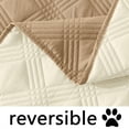 thumbnail image 4 of Smilebee Waterproof Sofa Cover for Dogs Pets, Reversible Couch Cover Machine Washable, Furniture Protector Slipcover for Kids, 30x53 Inch, Camel & Beige, 4 of 7