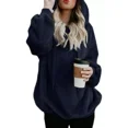 thumbnail image 1 of Sudadera De Manga Larga De Color Sólido Para Mujer, 1 of 7