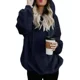 thumbnail image 1 of Sudadera De Manga Larga De Color Sólido Para Mujer, 1 of 7