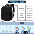 thumbnail image 3 of Travel backpack, carry on bag,waterproof lightweight backpack for men & women, laptop backpack with charging port & trolley sleeve, 3 of 7