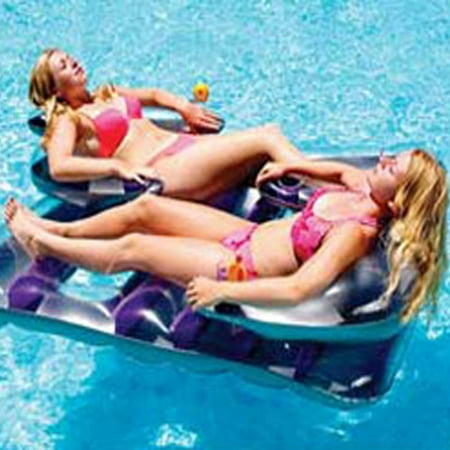 Double Floating Heart - Face to Face Double Inflatable Swimming Pool Float