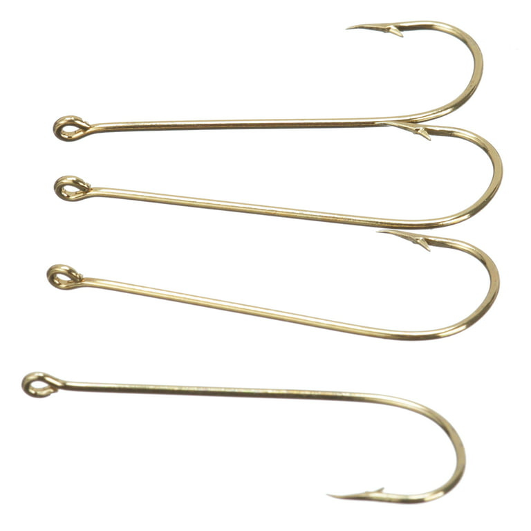 Eagle Claw 202FH-2 Aberdeen Hook, Gold, Size 2 