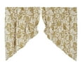 thumbnail image 3 of VHC Brands Dorset, Farmhouse Prairie Swag Valance Curtain Panels, Floral, Gold, 36x36x18, Set of 2, 3 of 3