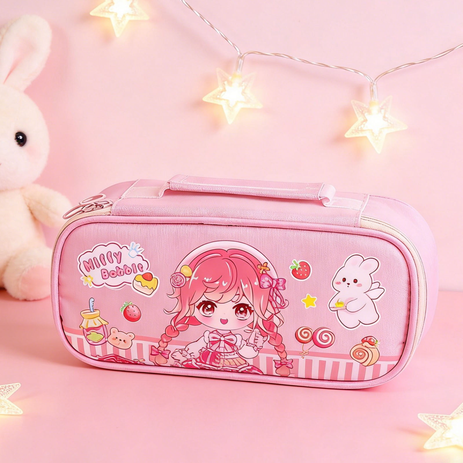 Yannianjz Large Capacity Pencil Case, Multi-Functional Durable Stationery Bag,GirlsSchoolSupplies Organizer for Pens, Pencils, Markers, Art Tools