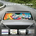 thumbnail image 6 of Looney Tunes Bugs Bunny Windshield Sun Shade - Car Sun Shade Windshield Keeps Interior Cool, Reflector Sunshade, Foldable Sunshade for Car Windshield for Cars, SUVs 51"x28", 6 of 8