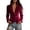Wine, variant on Fengactive Women's Slim Fit Velvet Blazers Stylish Lapel Collar Deep V Long Sleeve Elegant Party Jackets