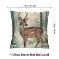thumbnail image 4 of Acheng  Forest Animals Pillow Covers Set of 2 Deer Decorative Pillows Case Outdoor for Couch Sofa Room Home Decor 22x22in, 4 of 7